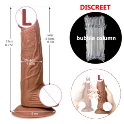 Soft Realistic Suction Dildo - L