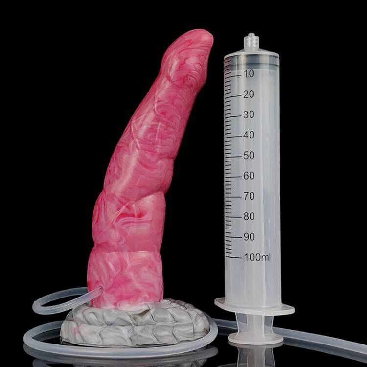 with syringe