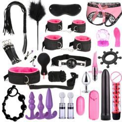 BDSM Bondage Starter Kit - 26pcs pink