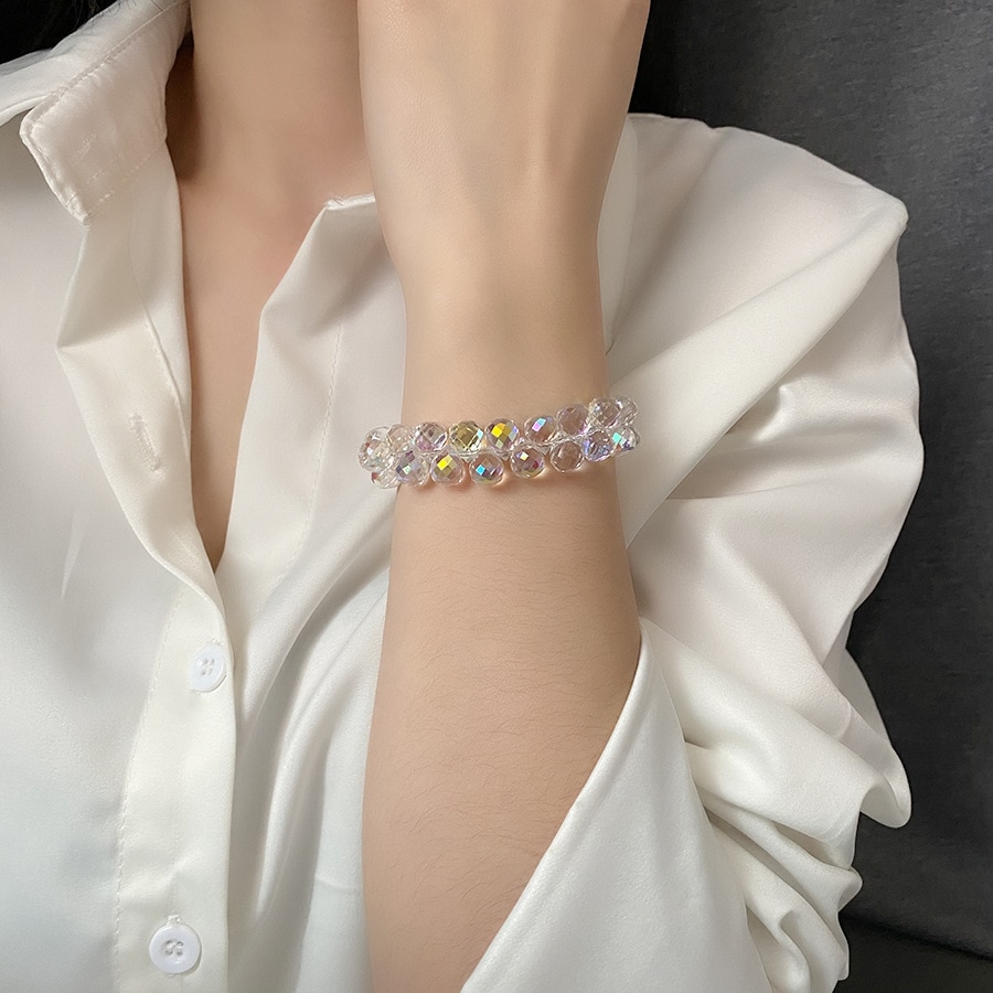 Crystal Bead Stretch Bracelet - Image 5