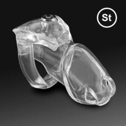 Click & Lock Chastity Cage - Standard / 40mm Ring, Pink