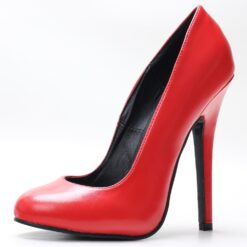 5.5in Stiletto Pump Heels - Red, 15