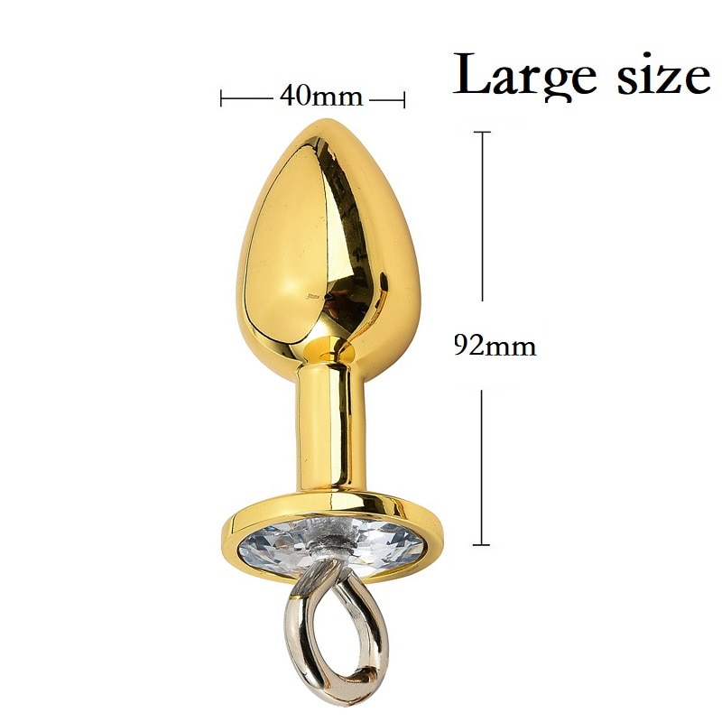 Golden anal plug L