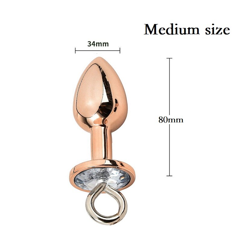 Rosegold anal plug M