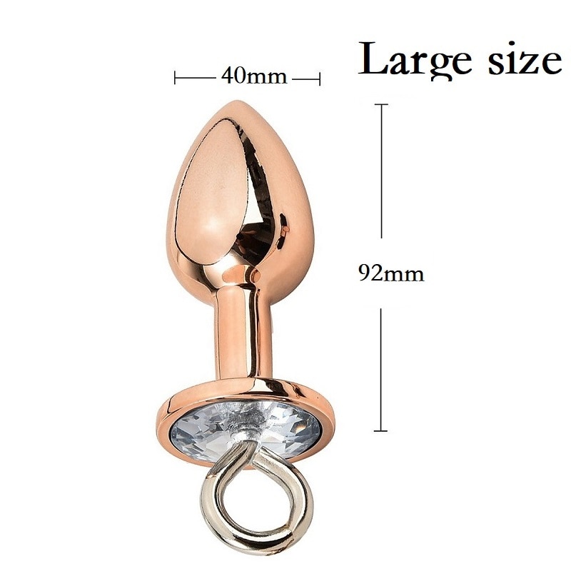 Rosegold anal plug L