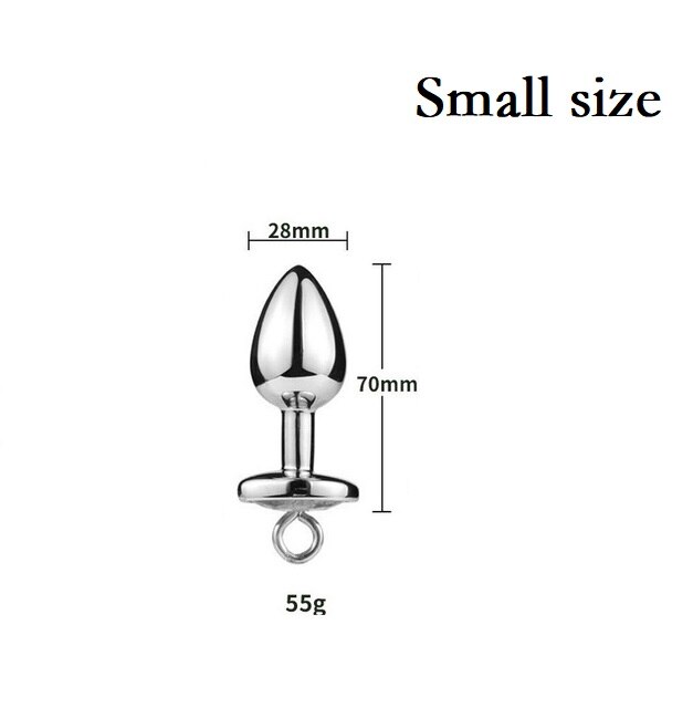 Silver anal plug S