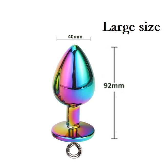 Rainbow anal plug L