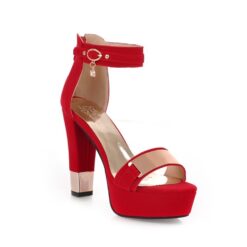 Delicate Secretary Heels - Red, 13