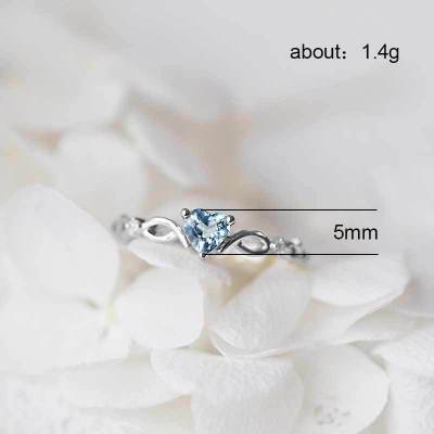 Cute Heart Zircon Ring - Image 5