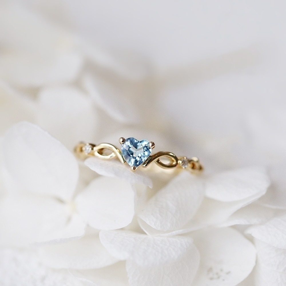Cute Heart Zircon Ring - Image 4