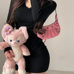 Hot Luna Hoodie Dress - Black, M