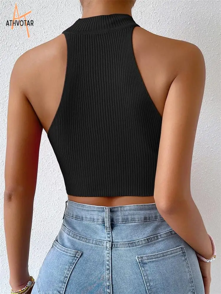 Ribbed Halter Crop Top - Image 6