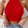 Knit Corset Halter Top