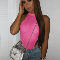Neon Backless Bodysuit - Image 2