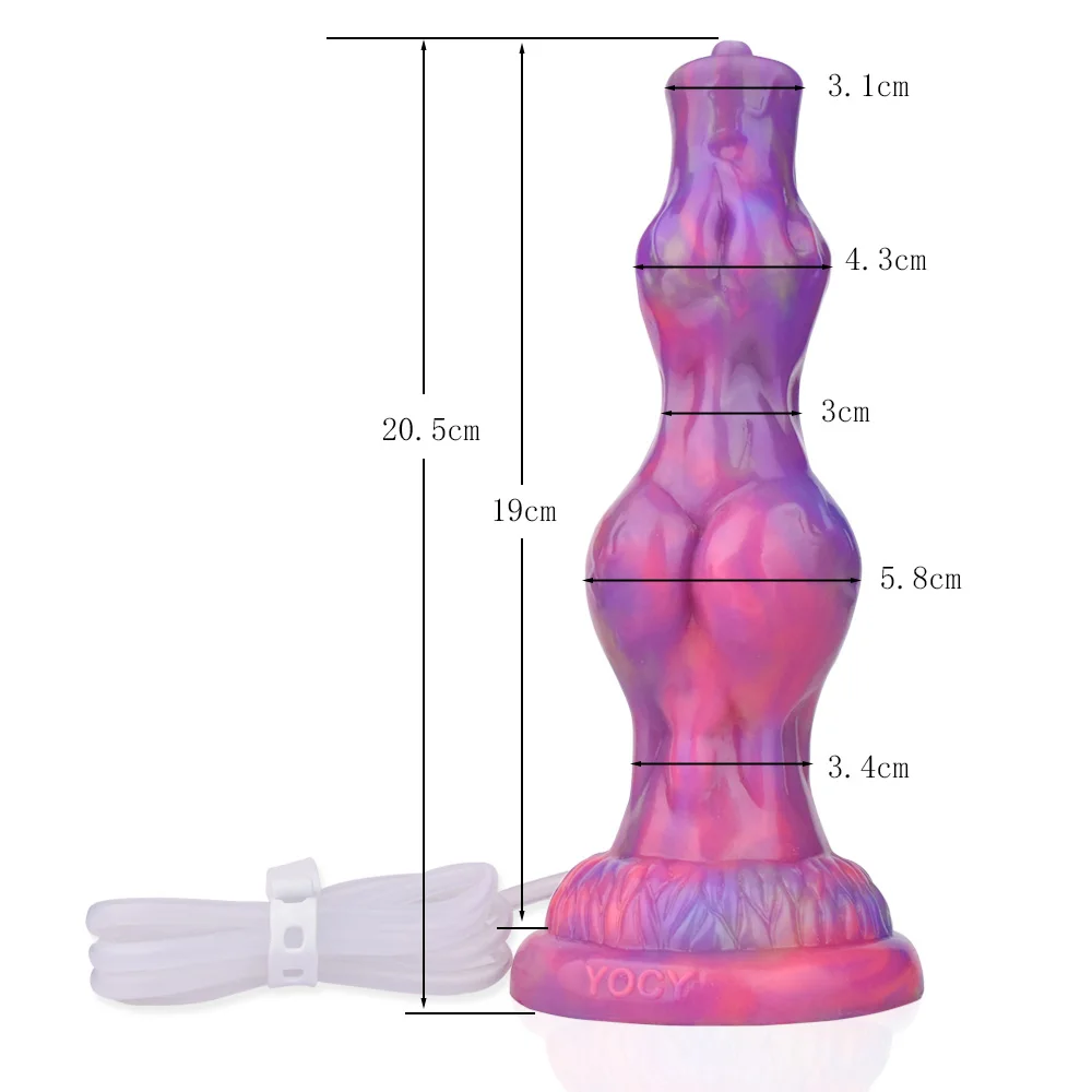 Glow Wolf Knot Squirting Dildo - Image 5