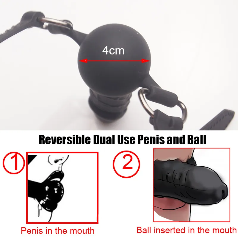 Reversible Dildo Ball Gag - Image 3