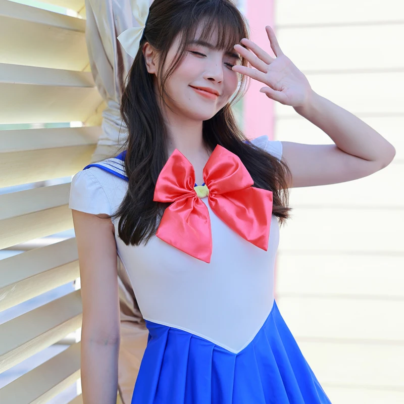 Sailor Cutout Swimsuit Leotard