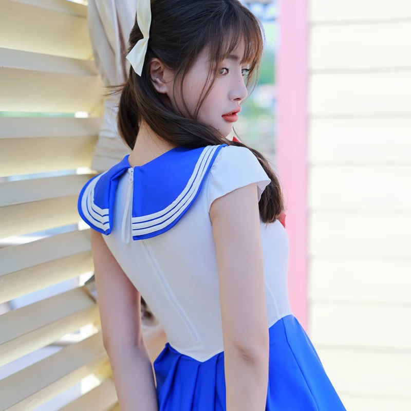 Sailor Cutout Swimsuit Leotard - Image 2
