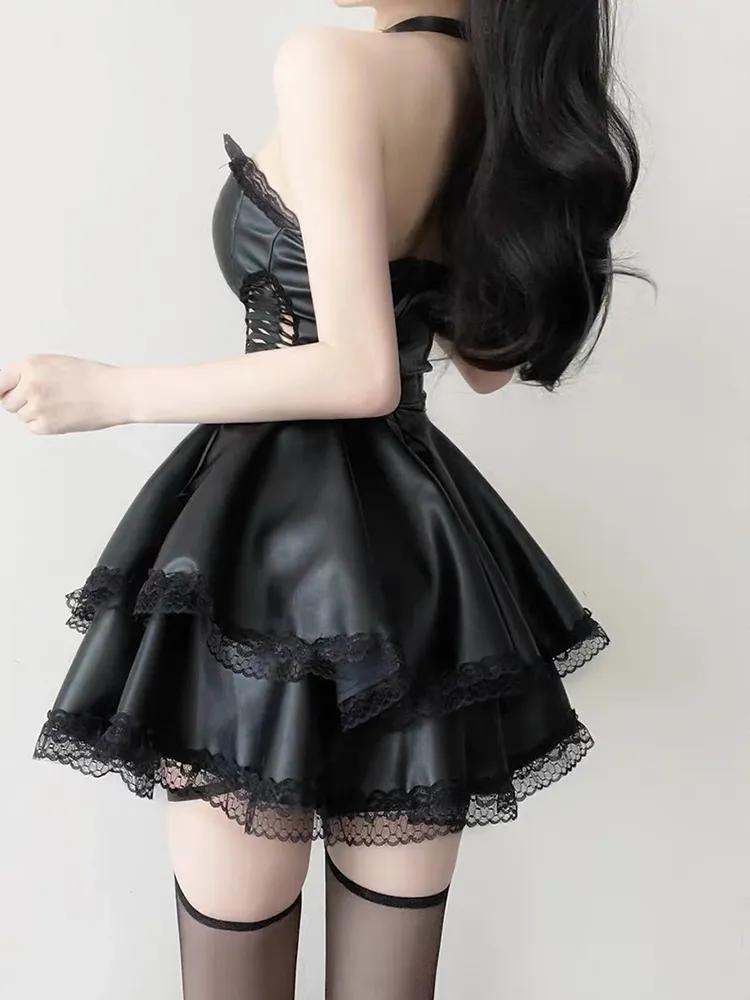 Goth Princess Lace-Up Dress