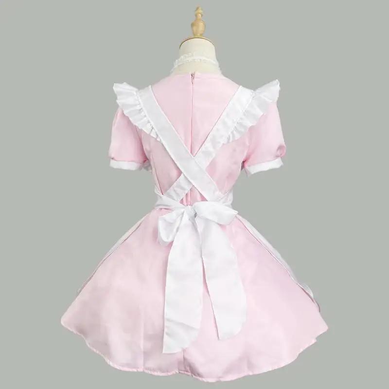Color Cosplayer Lolita Dress Maid Suits Kawaii Dress Short Sleeve Women Halloween Servant Cosplay Costume Girls Party Outfit