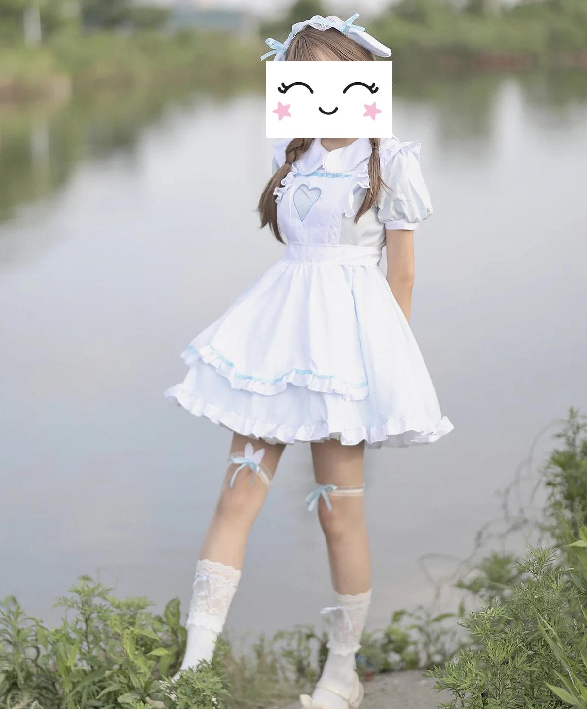 Color Cosplayer Lolita Dress Maid Suits Kawaii Dress Short Sleeve Women Halloween Servant Cosplay Costume Girls Party Outfit