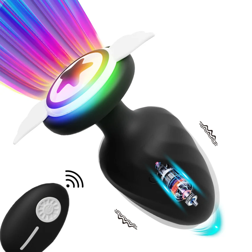 LED Remote Vibrating Plug