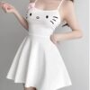 Femboy Kitty White Dress Dresses Casual cb5feb1b7314637725a2e7: white 