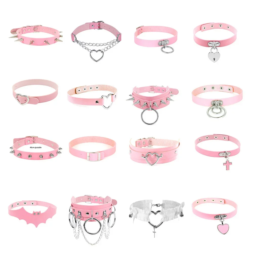 Gothic Heart Rivet Collar