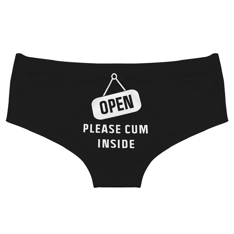 DeanFire OPEN Funny Print Super Soft Low Rise Women's Novelty Panties Underwear Sexy Briefs Thongs Gifts