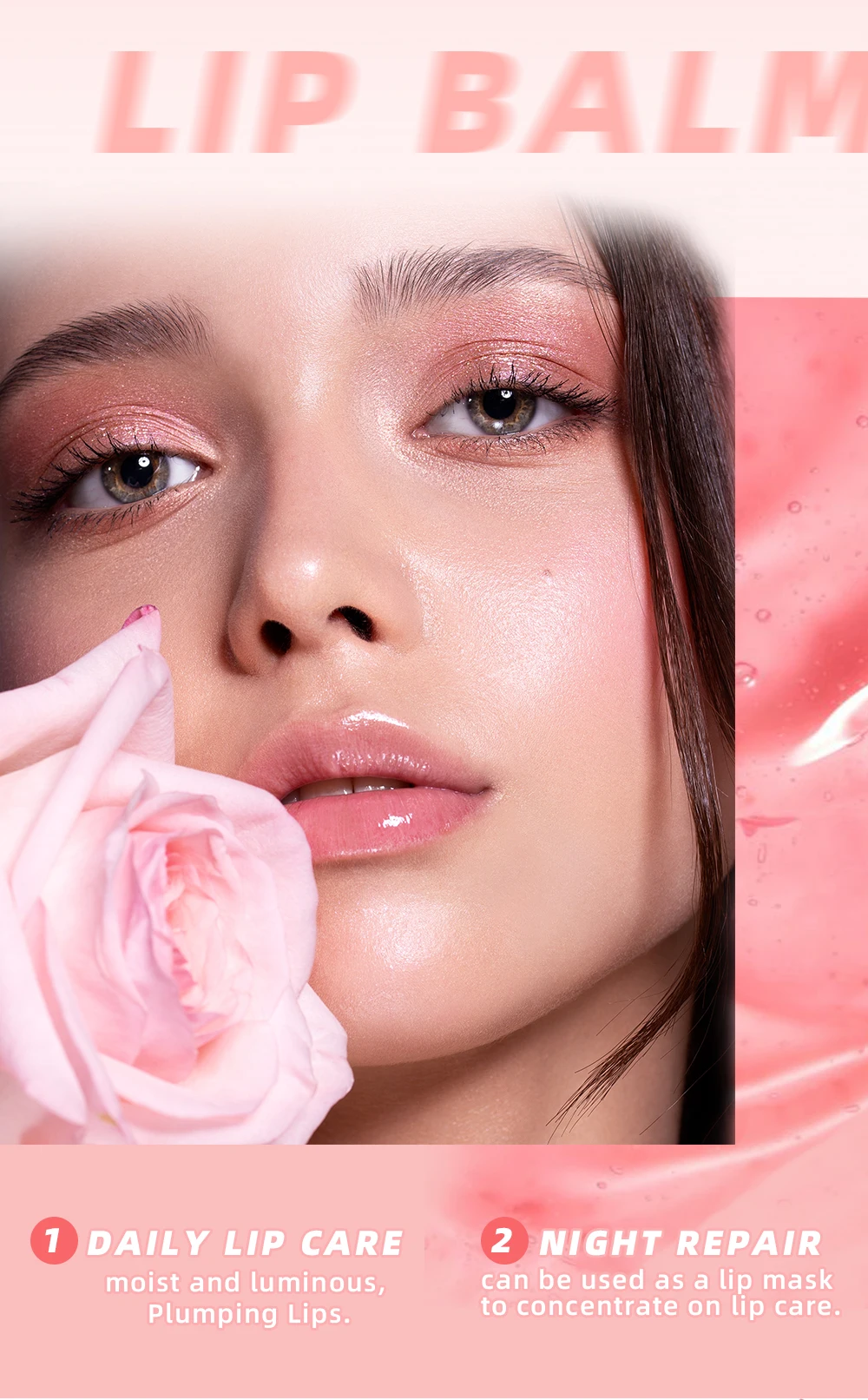 QIBEST Fruit Lip Balm Long Lasting Jelly Gel Moisturizing Nourish Lip Gloss Makeup For Women Lip Care Lip Mask Korean Cosmetics QIBEST Fruit Lip Balm Long Lasting Jelly Gel Moisturizing Nourish Lip Gloss Makeup For Women Lip Care Lip Mask Korean Cosmetics