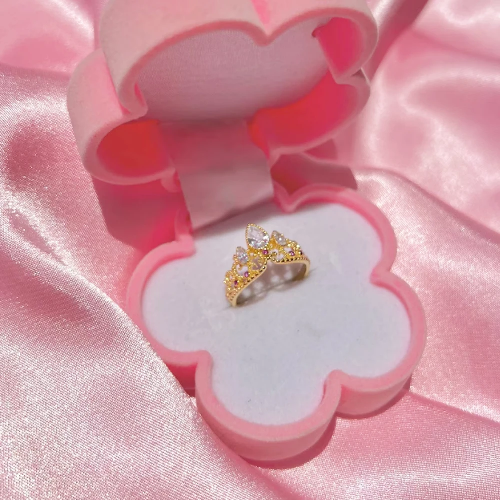 Rapunzel Crown Rings,Princess Jewelry,For Woman Girls,Fashion Wedding Accessories,Gold Plated,Adjustable Rings ,Gift For Her Rapunzel Crown Rings,Princess Jewelry,For Woman Girls,Fashion Wedding Accessories,Gold Plated,Adjustable Rings ,Gift For Her