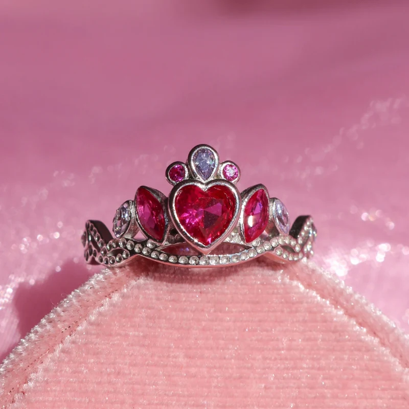 School Blair Crown Ring,Princess Charm, Jewelry For Woman Girl Wedding Party Accessories, Gold Plated, Adjustable Ring, Gift School Blair Crown Ring,Princess Charm, Jewelry For Woman Girl Wedding Party Accessories, Gold Plated, Adjustable Ring, Gift