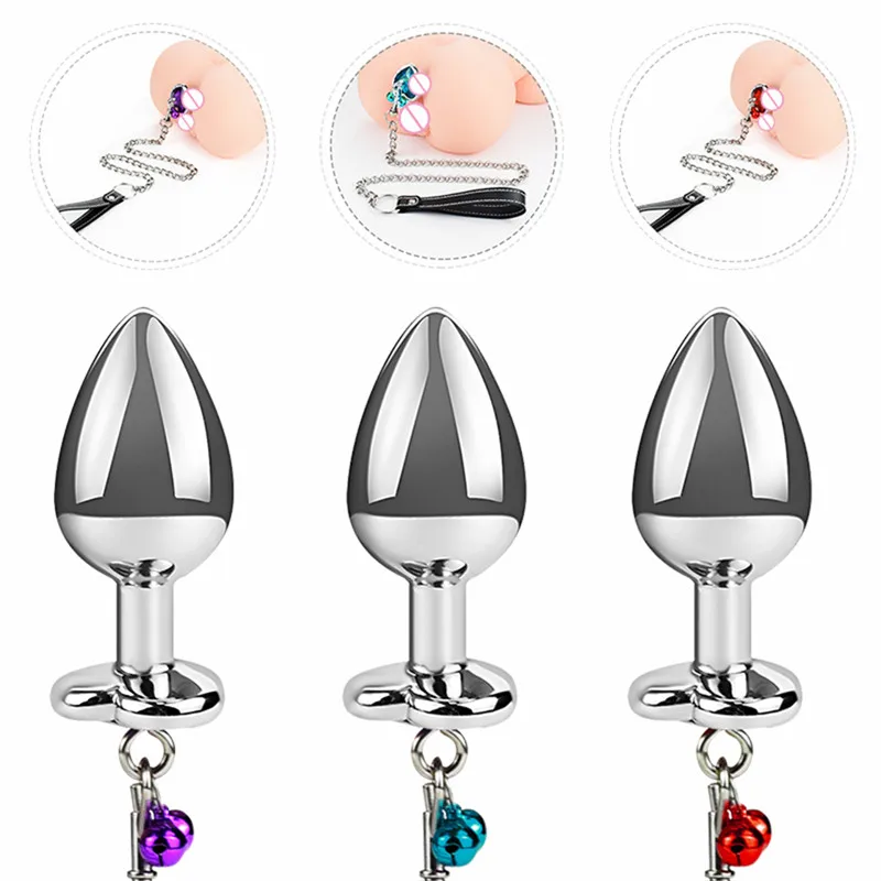 Crystal Heart Buttplug Stainless Steel Leash Chain Anal Plug Bells Pendant Prostate Massager SM Erotic Sex Toys For Women Men other cb5feb1b7314637725a2e7: Blue-Heart Base|Blue-Round Base|Purple-Heart Base|Purple-Round Base|Red-Heart Base|Red-Round Base