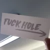 'Fuck Hole' Tattoo