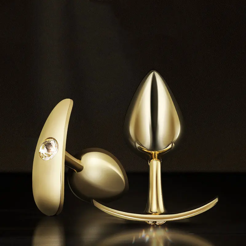 3 Size Anal Beads Crystal Jewelry Love Butt Plug Stimulator Sex Toys Dildo Stainless Steel Anal Plug for Gay Couple Anal Plug other