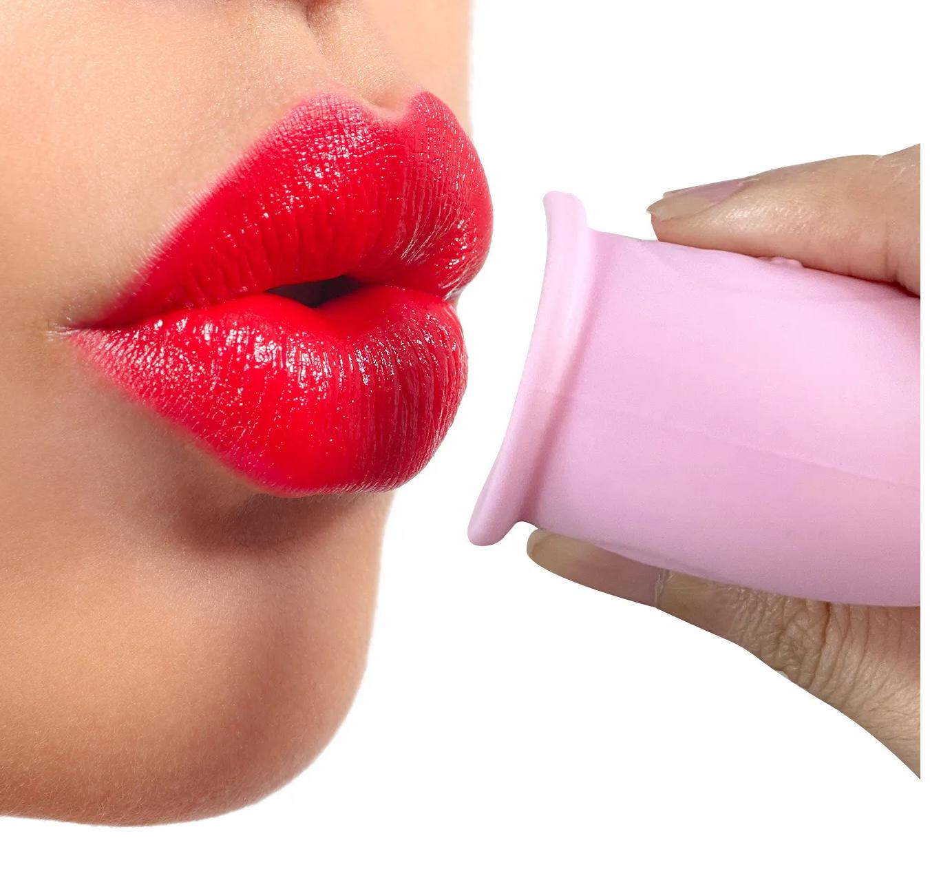 Women Sexy Full Lip Plumper Enhancer Lips Silicone Pout Tools Mouth Fish Natural Labium Plump Shape Tool Lip Muscle Exercise