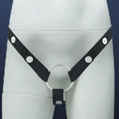 Chastity Cage Auxiliary Belt - Black Belt