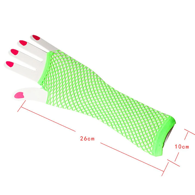 Women Fashion Neon Fishnet Fingerless Long Gloves Leg Arm Cuff Party Wear Fancy Dress for Womens Sexy Beautiful Arm Warmer Women Fashion Neon Fishnet Fingerless Long Gloves Leg Arm Cuff Party Wear Fancy Dress for Womens Sexy Beautiful Arm Warmer