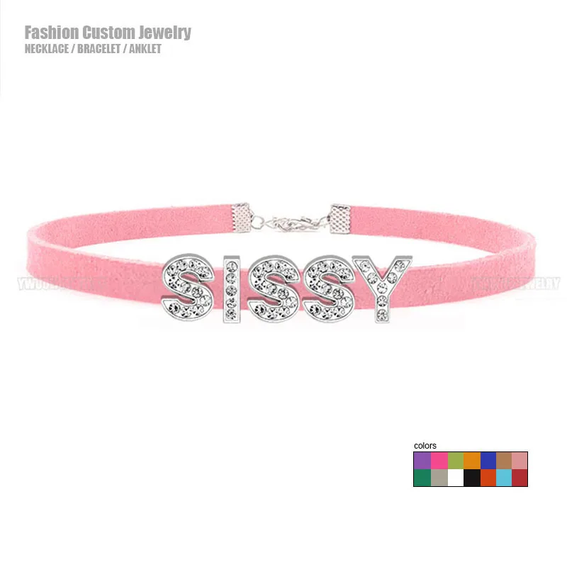 Sissy Rhinestone Choker