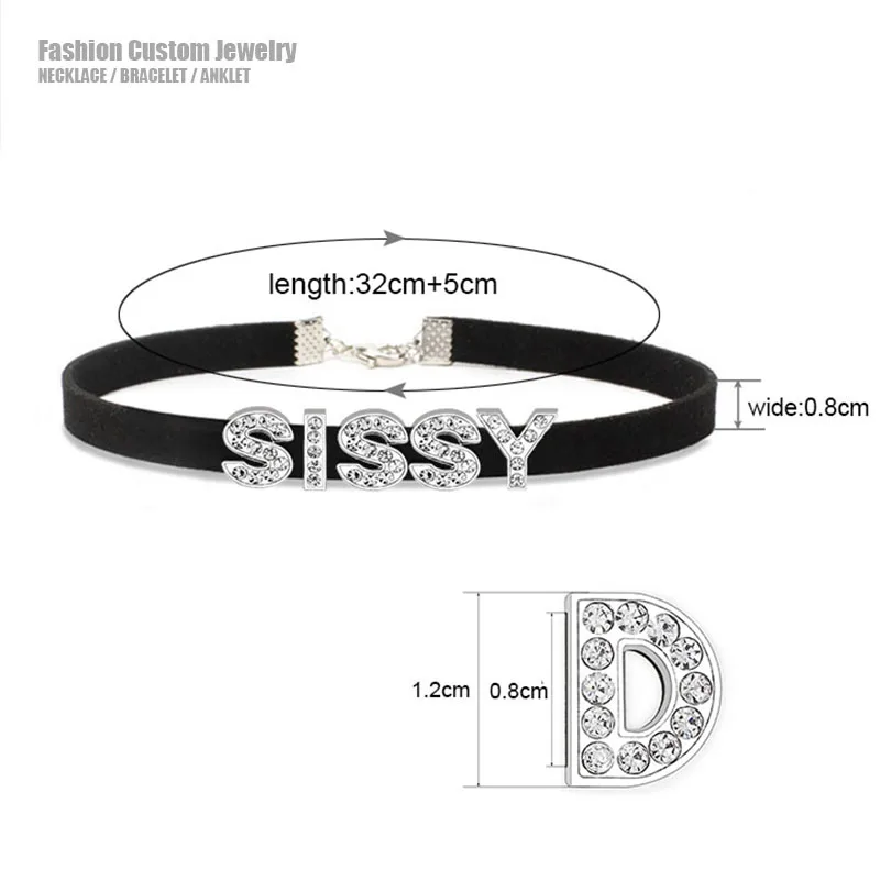 Sissy Rhinestone Choker - Image 2