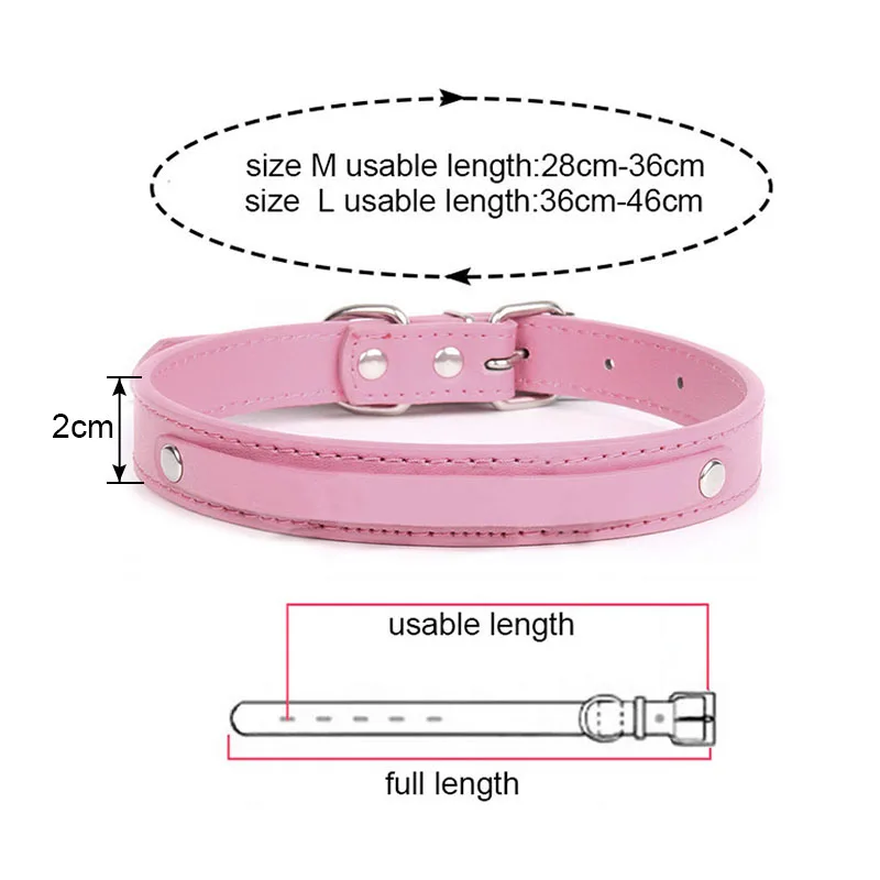 Sexy Pink Leather Collar Letters Daddy PRINCESS Choker Necklace Cute Adult DDLG Cosplay Personalized Custom Jewelry
