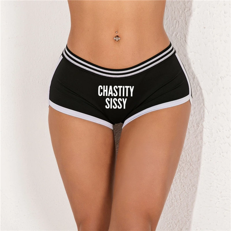 CHASTITY SISSY Underwear for Women Funny Female Boxer Shorts Cotton Boy Shorts Cute Girl Panties Breathable Womens Intimates CHASTITY SISSY Underwear for Women Funny Female Boxer Shorts Cotton Boy Shorts Cute Girl Panties Breathable Womens Intimates