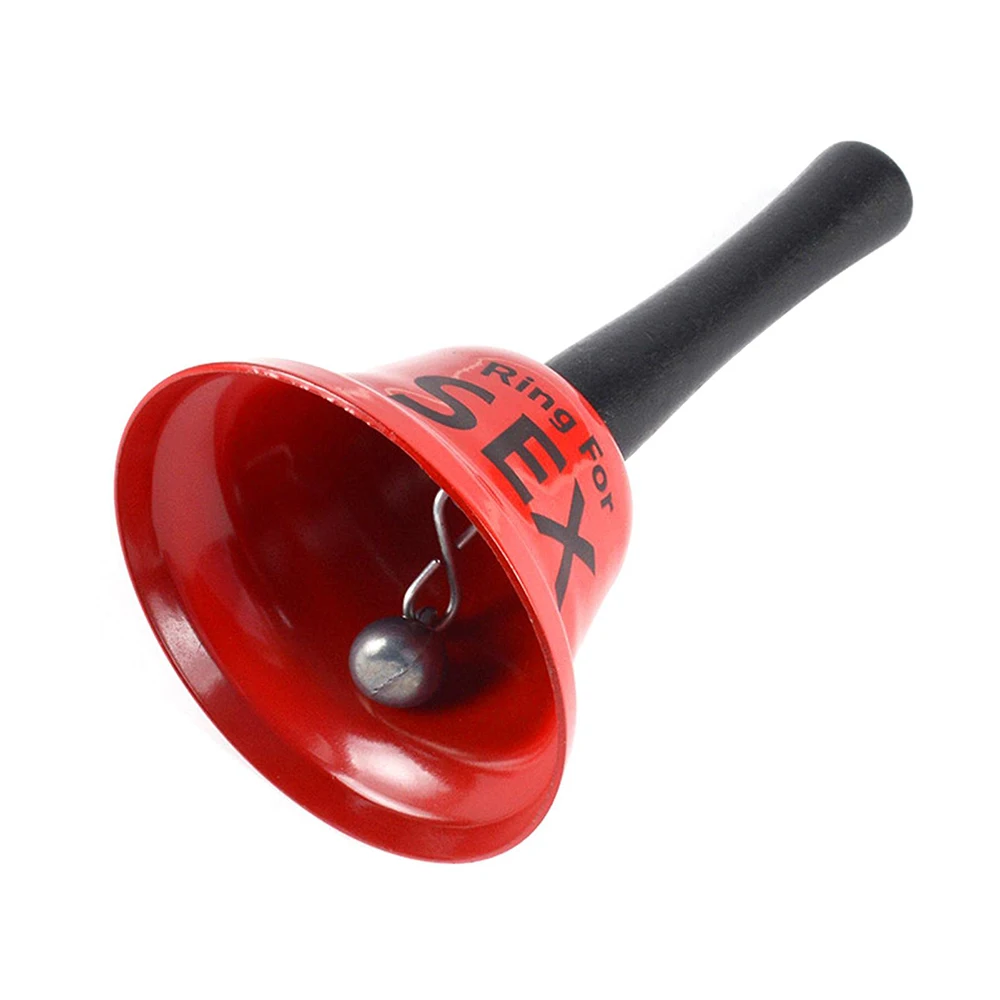 Red Hand Bell with Ring Creative Manual Rattle Sex Hand Metal Bell Toy for Adult Bachelor Party Supplies Decoration Red Hand Bell with Ring Creative Manual Rattle Sex Hand Metal Bell Toy for Adult Bachelor Party Supplies Decoration