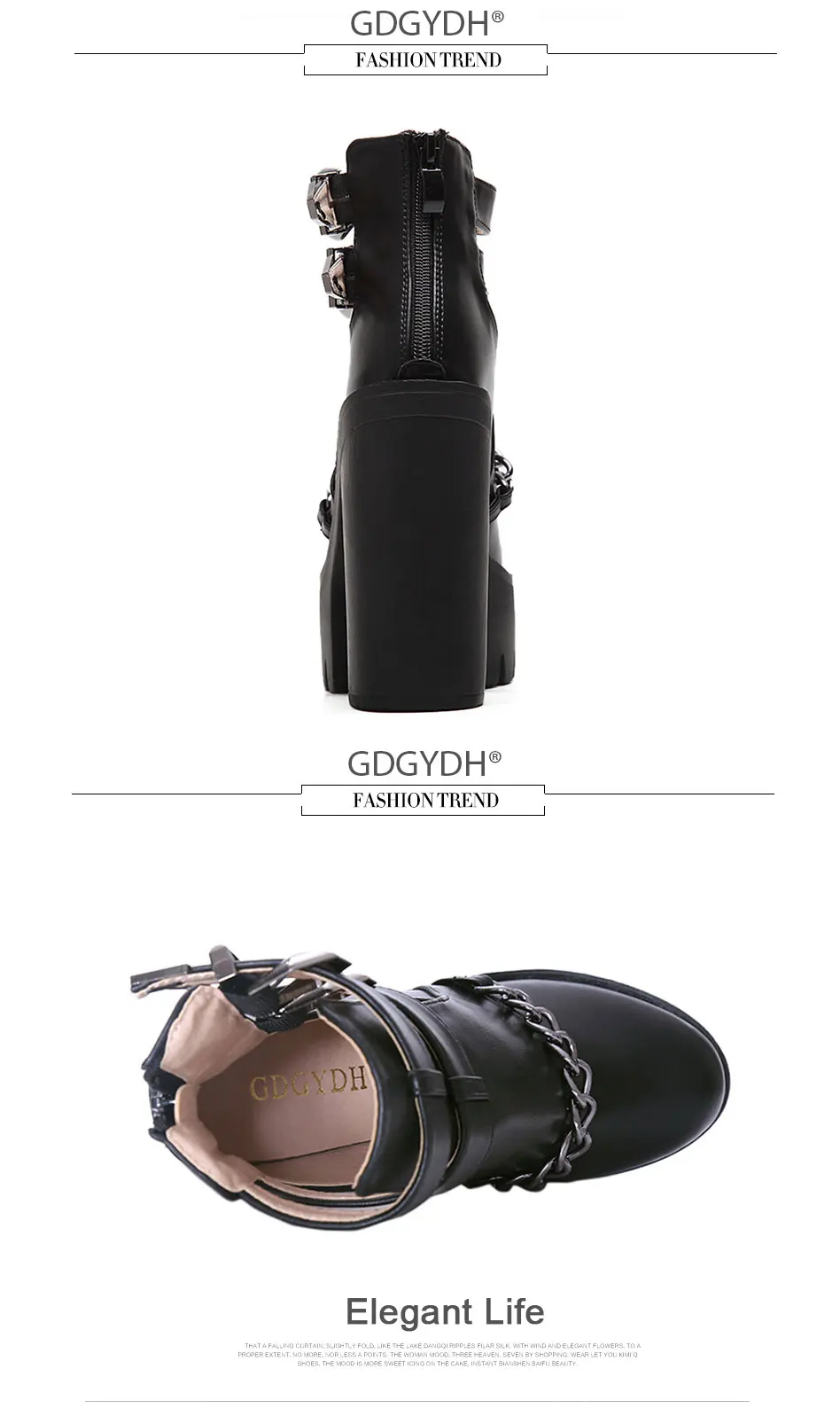 Fashionista Black Ankle Boots Fashionista Black Ankle Boots