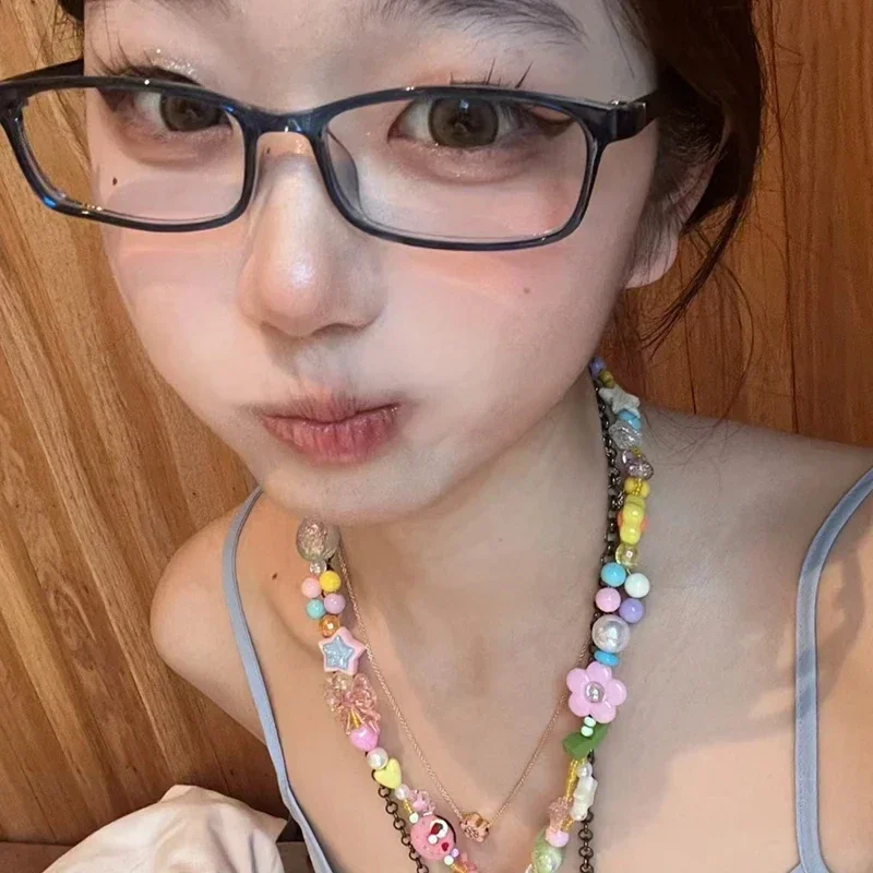 Black Square Frame Glasses - Image 3