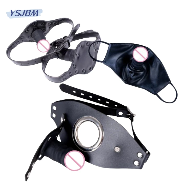 Open Mouth Dildo Gag Mask