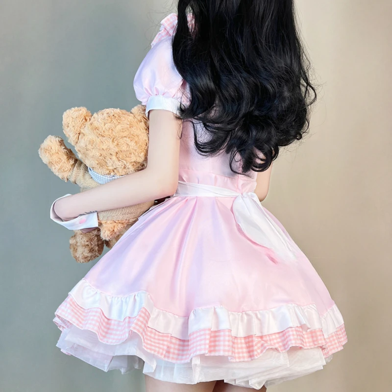 Plaid Maid Costume Dress - Image 6
