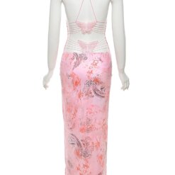 Pink Embroidered Slip Dress - Image 6