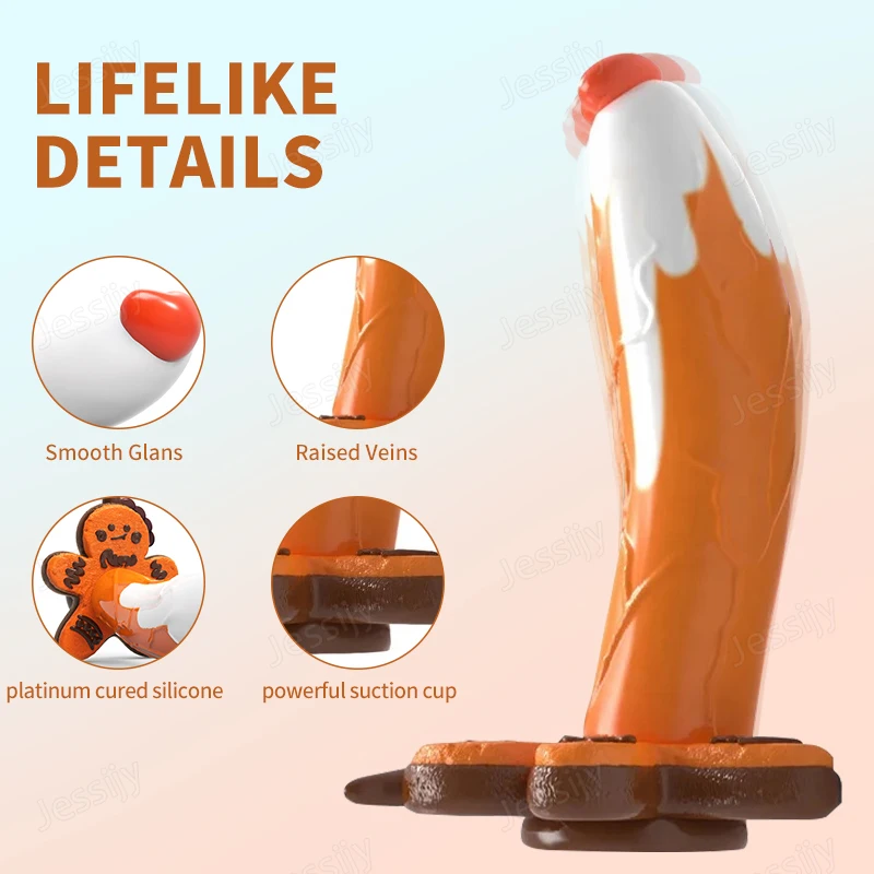 Monster Dildo Silicone Fantasy Colourful Cute Dildo Gingerbread Man Strong Suction Cup Dragon Dildo Anal Plug Sex Toys For Women Monster Dildo Silicone Fantasy Colourful Cute Dildo Gingerbread Man Strong Suction Cup Dragon Dildo Anal Plug Sex Toys For Women