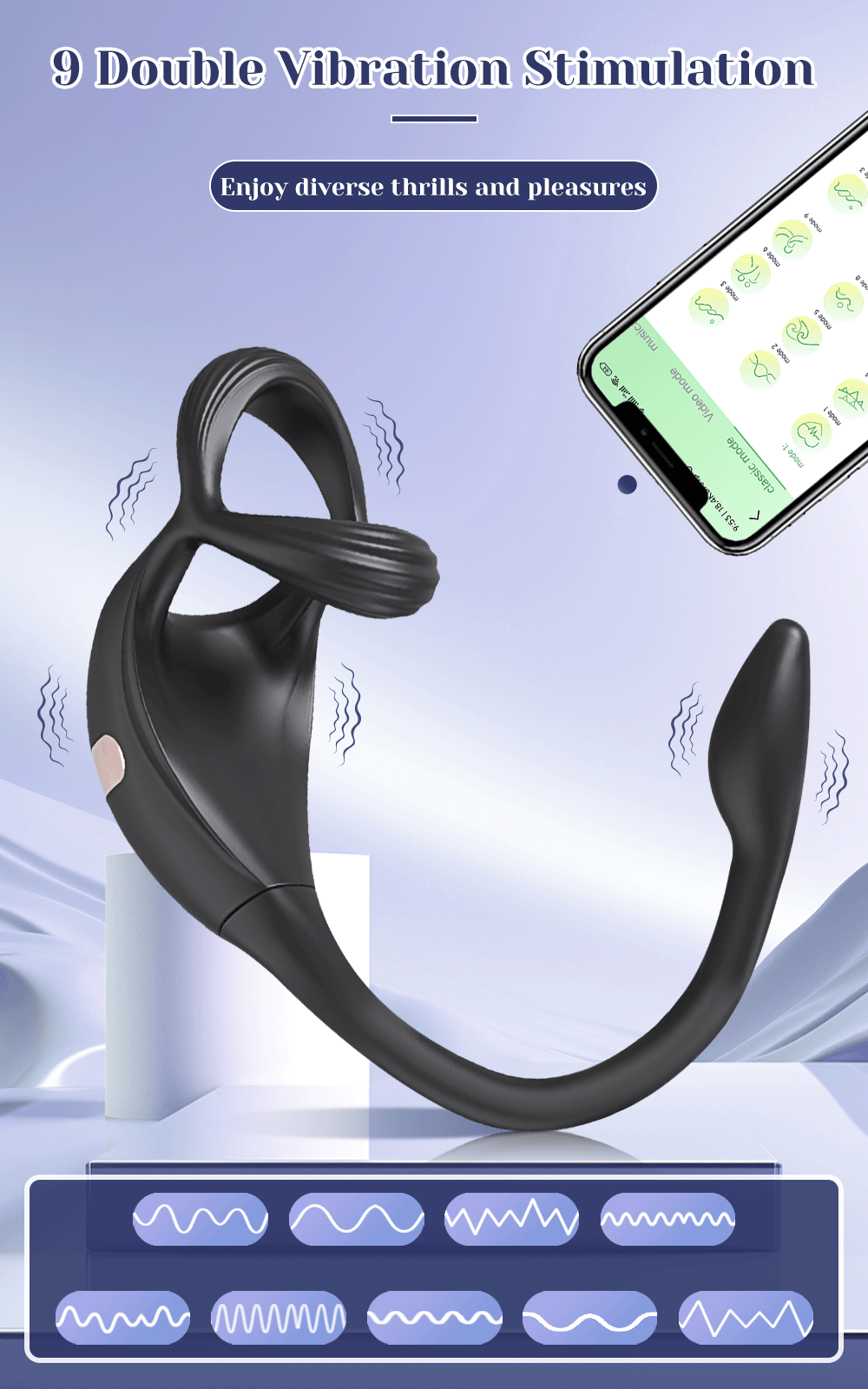 Cock Ring Prostate Vibrator Sex Toys for Men APP Wireless 10 Mode Testicle Massage Anal Butt Plug Penis Ring Male Masturbator 18 Cock Ring Prostate Vibrator Sex Toys for Men APP Wireless 10 Mode Testicle Massage Anal Butt Plug Penis Ring Male Masturbator 18